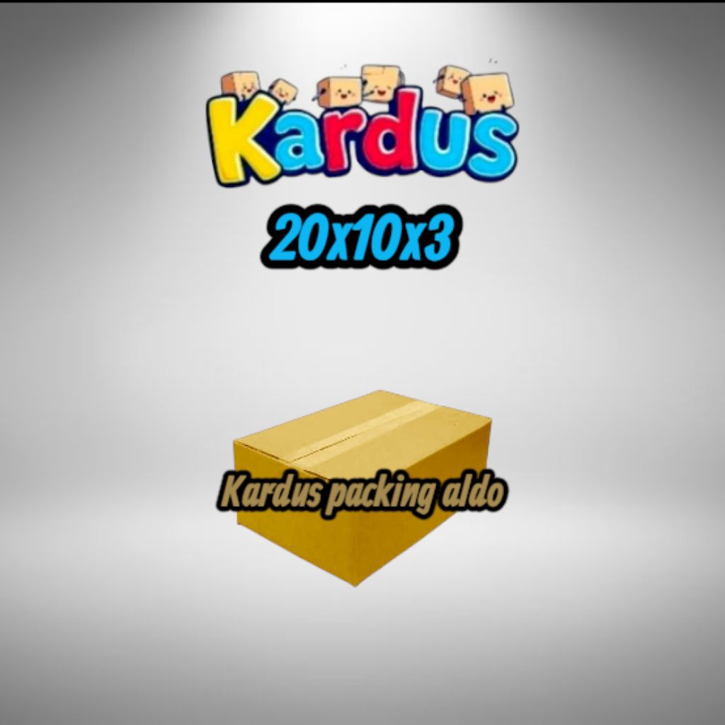 

kardus box packing 20x10x3