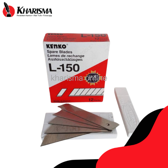 

Isi Cutter KENKO L-150 Refill 5 Pcs Tajam | Pisau Pemotong Besar Refill KENKO