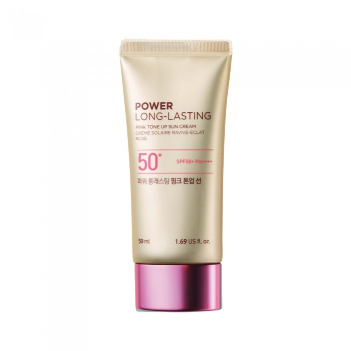 The Face Shop Power Long Lasting Pink Tone Up Sun Cream - 50ml