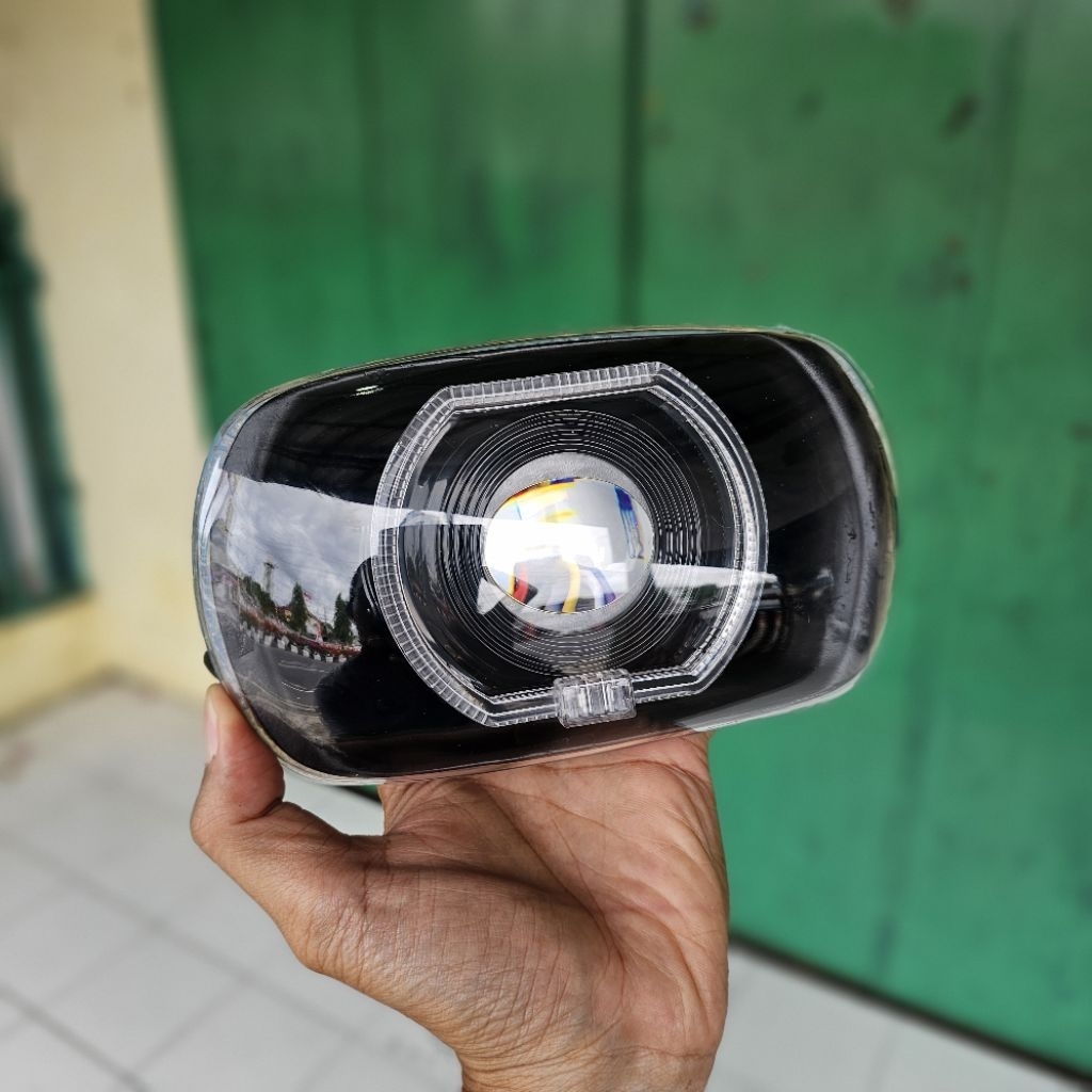 Daymaker Vespa Px Exclusive PS Strada Reflektor Headlamp Model Biled