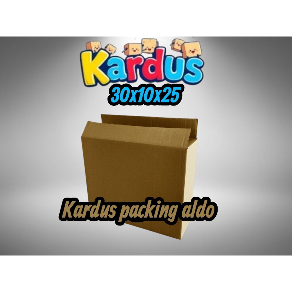 kardus box packing 30x10x25