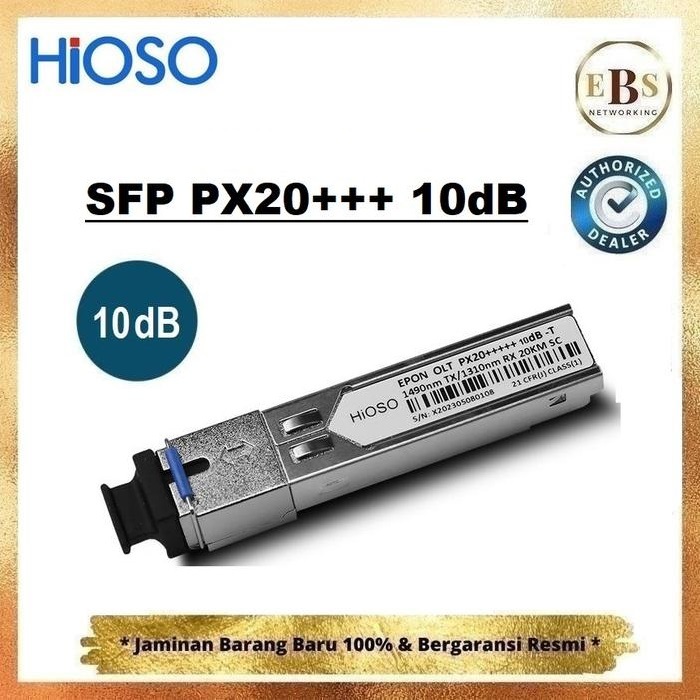 Hioso Module Sfp 10dBi  EPON OLT PX20+++ 1.25G 20KM