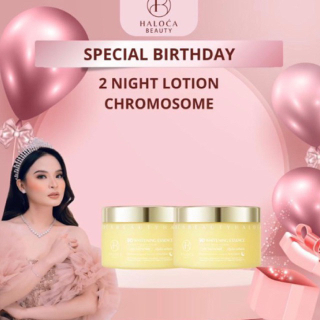[ HALOCA BEAUTY ] (GRRTS 2 lnfused Chromosome) 2PCS HB Chromosome 9D Whitening Essence Booster Night