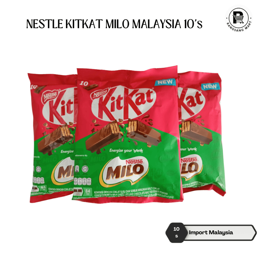 

NESTLE KITKAT MILO MALAYSIA 10's (Exp. 16 November 2025)