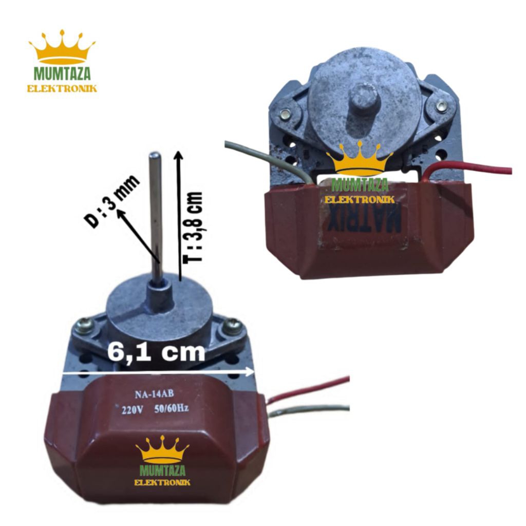 Motor fan kulkas Toshiba / Dinamo fan kulkas Toshiba / Motor kipas kulkas Toshiba / Dinamo kipas Tos