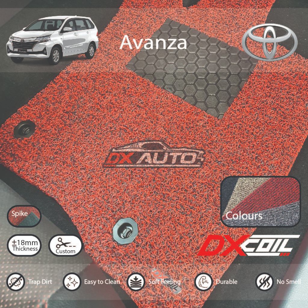 DX Coil karpet mie mobil XENIA 2012-2015 spike backing