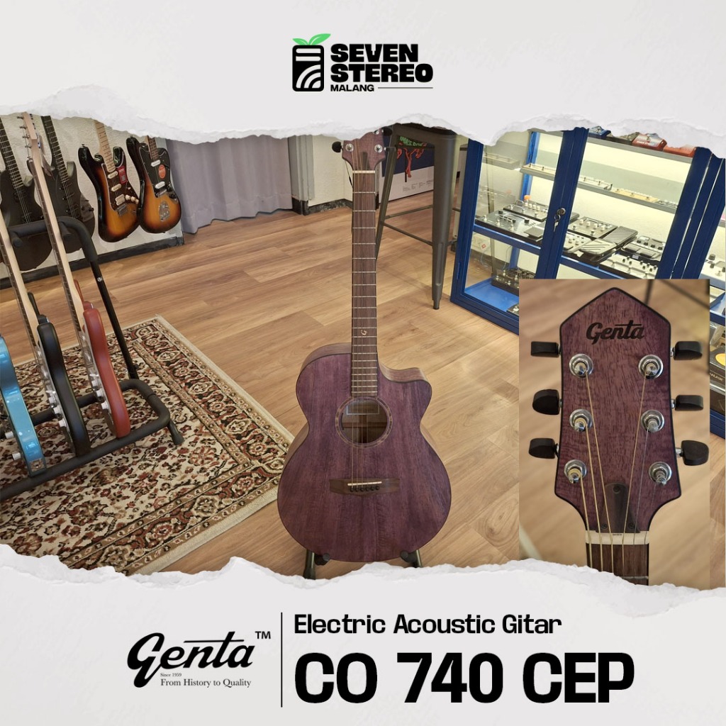Gitar Genta CO 740 CEP Gitar Akustik Elektrik Genta