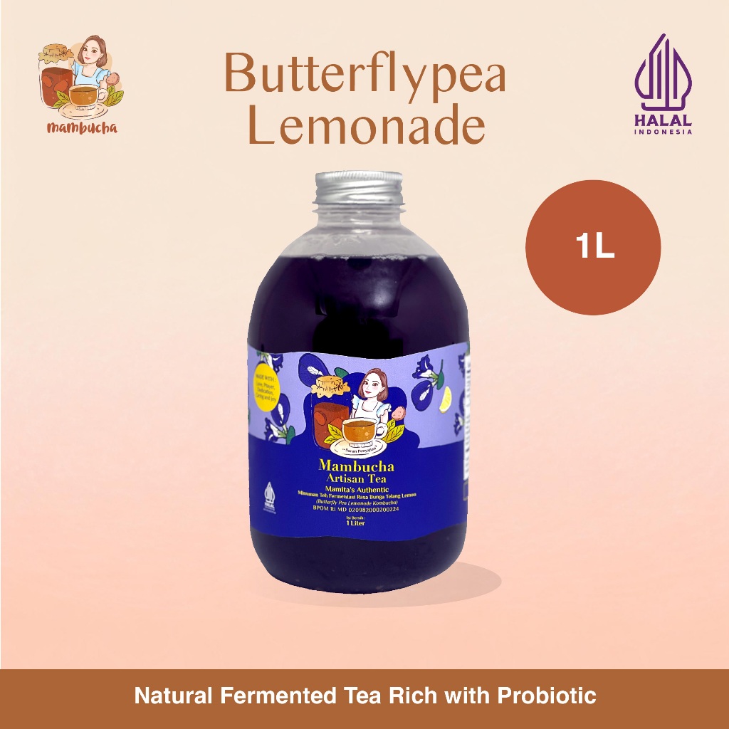 

Kombucha Teh Fermentasi TelangLemon Mambucha 1 Liter