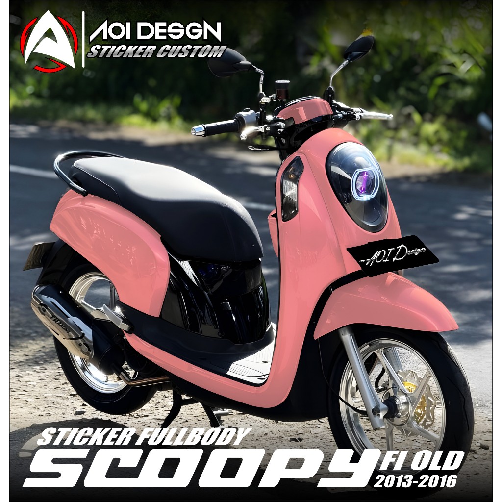 Decal Sticker Honda Scoopy Fi Lama Full Body CUSTOM - Stiker Variasi Scoopy Fi Old 2013 2014 2015 20