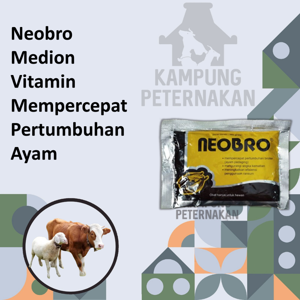Neobro Medion Vitamin Mempercepat Pertumbuhan Ayam