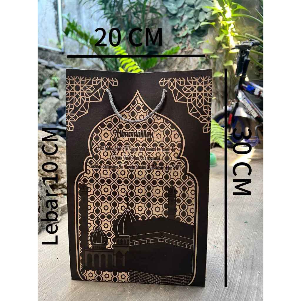 

PAPER BAG MURAH CUSTOM HAJI, UMROH. GIF, HAMPERS