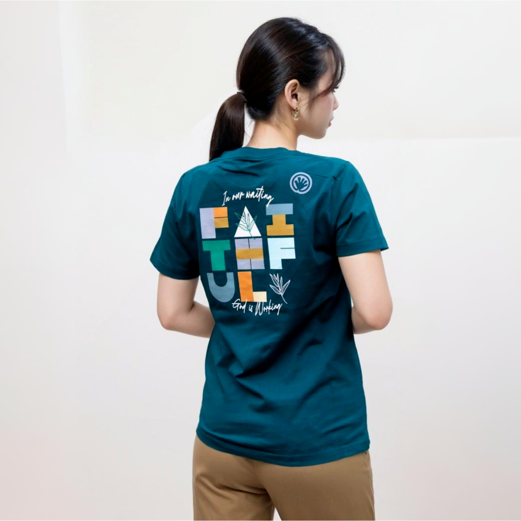 KAOS HANDESIGN ROHANI OBLONG HIJAU FAITHFUL / CODE: FAITHFUL1