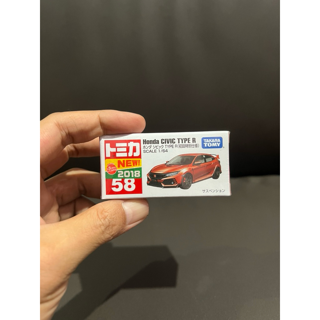 Tomica 58 Honda Civic Type R Red Firstday Sticker