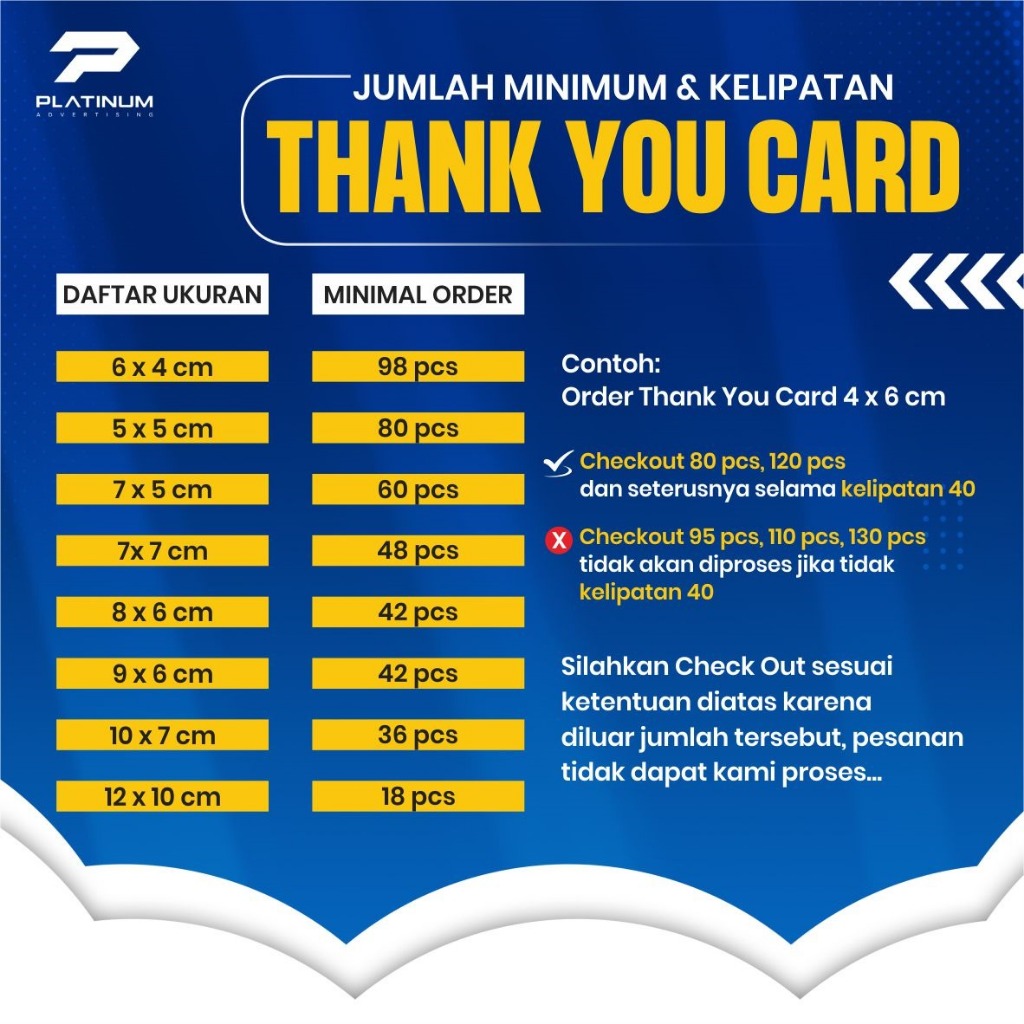 

CETAK KARTU UCAPAN - UKURAN CUSTOM | THANK YOU CARD | UCAPAN TERIMA KASIH | MEMBER CARD | SIZE CUSTOM