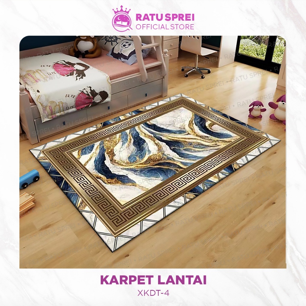 Karpet Bulu Microfiber Karpet Bulu Jumbo Alas Lantai Empuk Karpet Estetik Anti Slip (1-60) -RATU