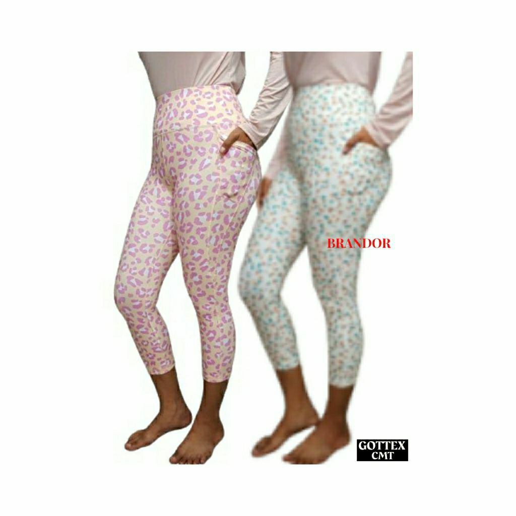 Brandor - EXTRA HIGH WAIST 7/8 -  2 SIDE POCKET By GOTTEX ( GTLG16 )