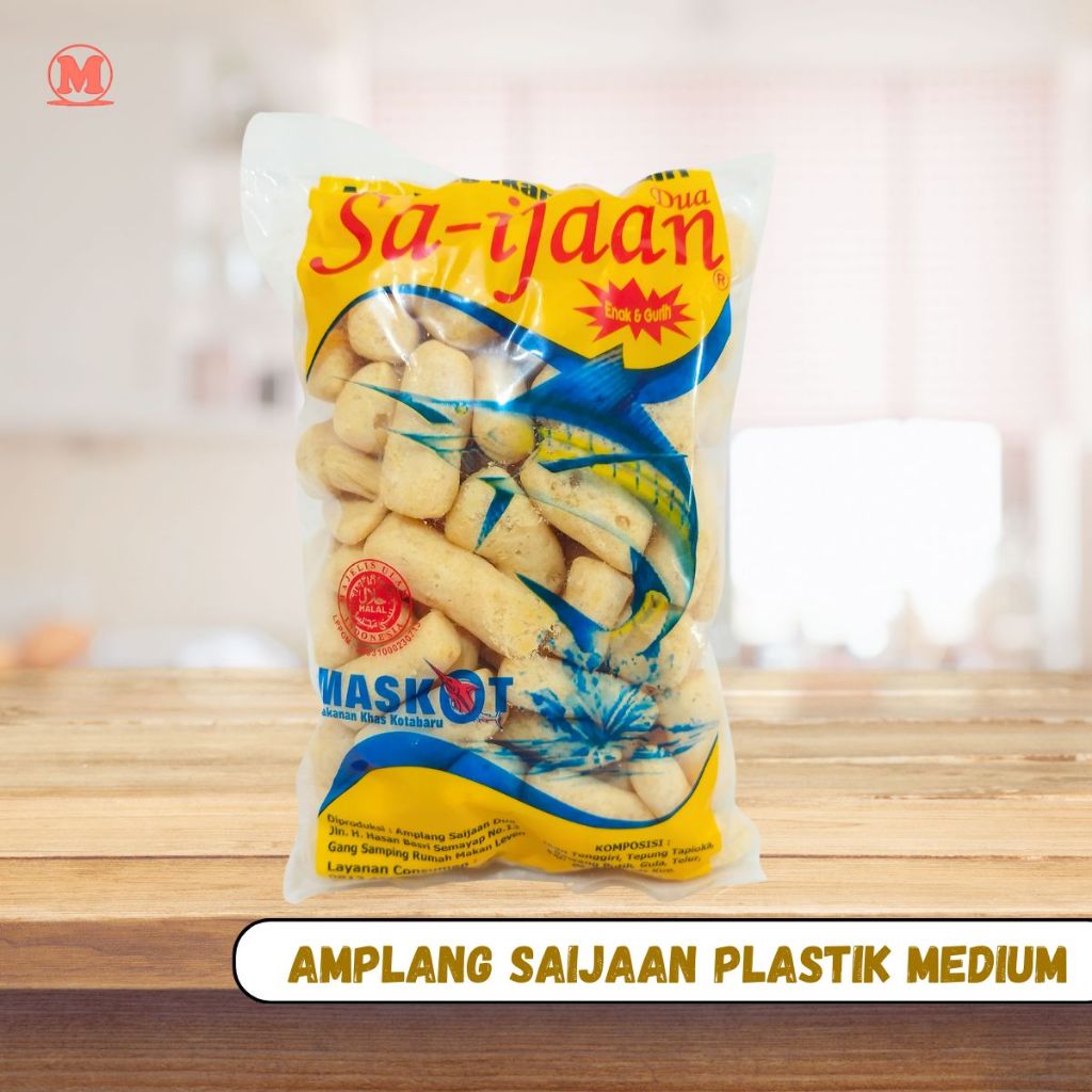 

Amplang Ikan Tenggiri Merek Saijaan Kemasan Plastik Medium