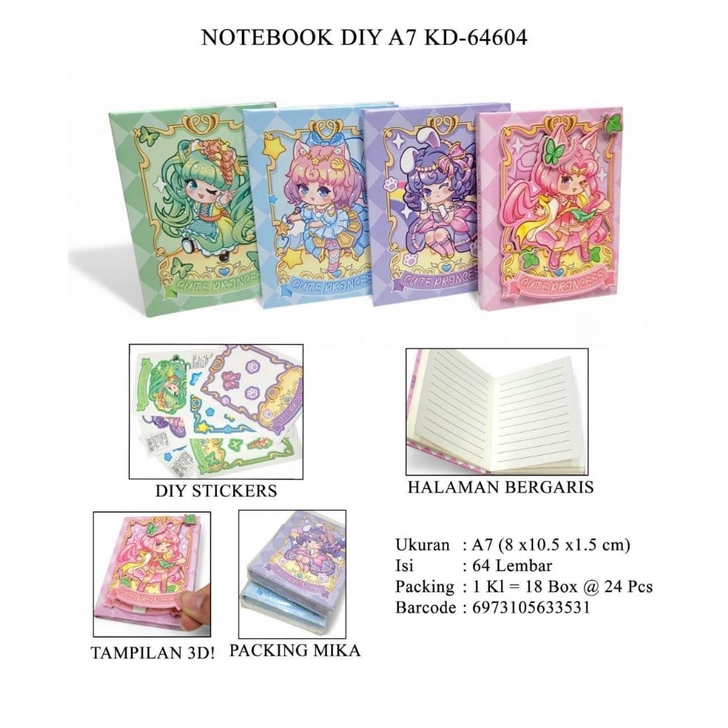 

NOTEBOOK STICKER A7 64601/64602/64604