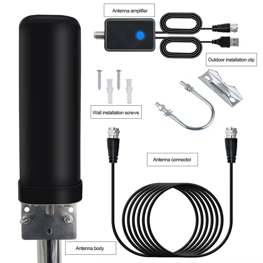 Receiver Televisi Antenna Amplifier Antena TV Digital Indoor Outdoor