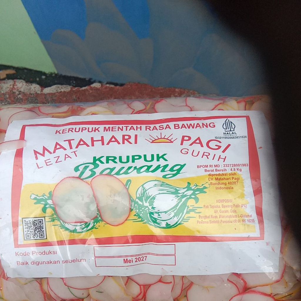 

Kerupuk Mp rasa bawang