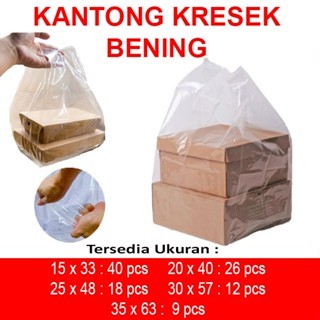 Plastik Kresek Bening | Kantong Kresek | Plastik Kresek PE Bening 1 Pack