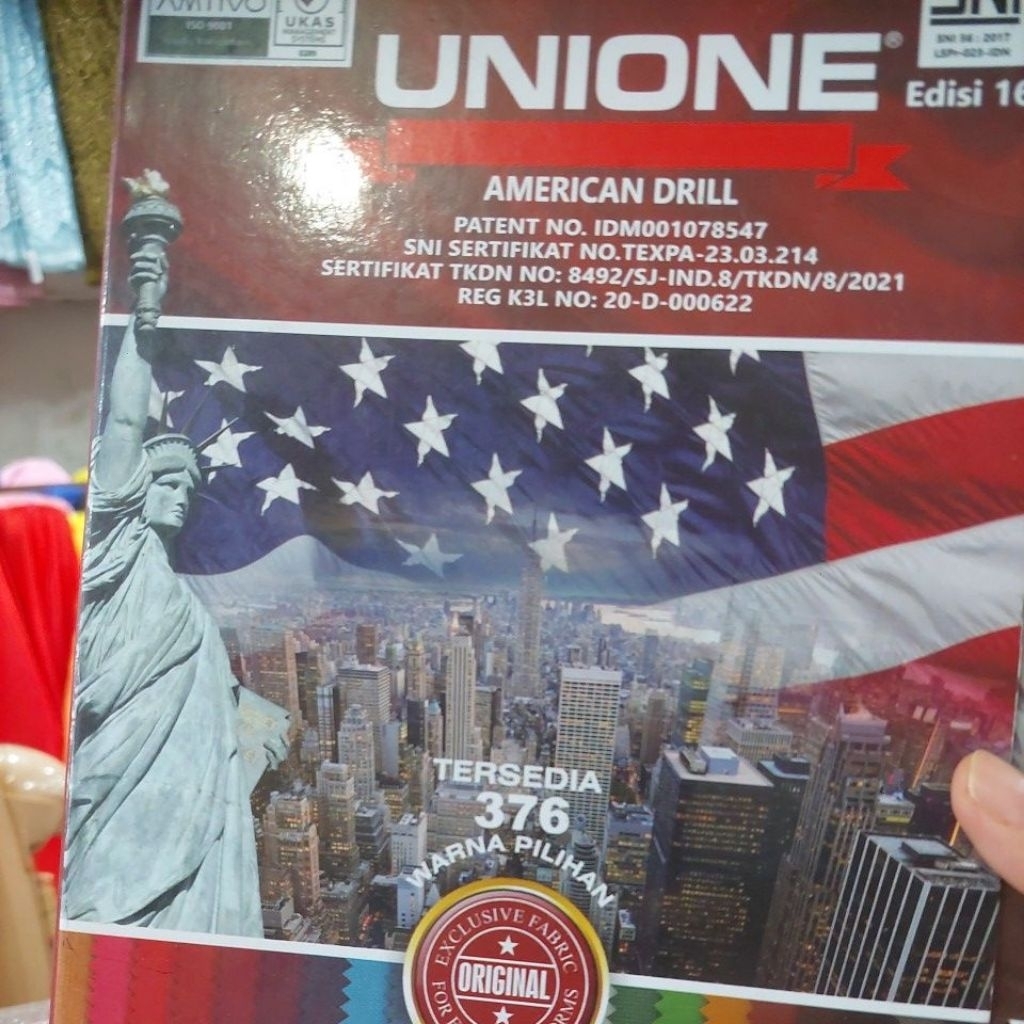 Kain Keper Unione Drill American Espam (per ½ meter,minimal beli 1mtr/warna)