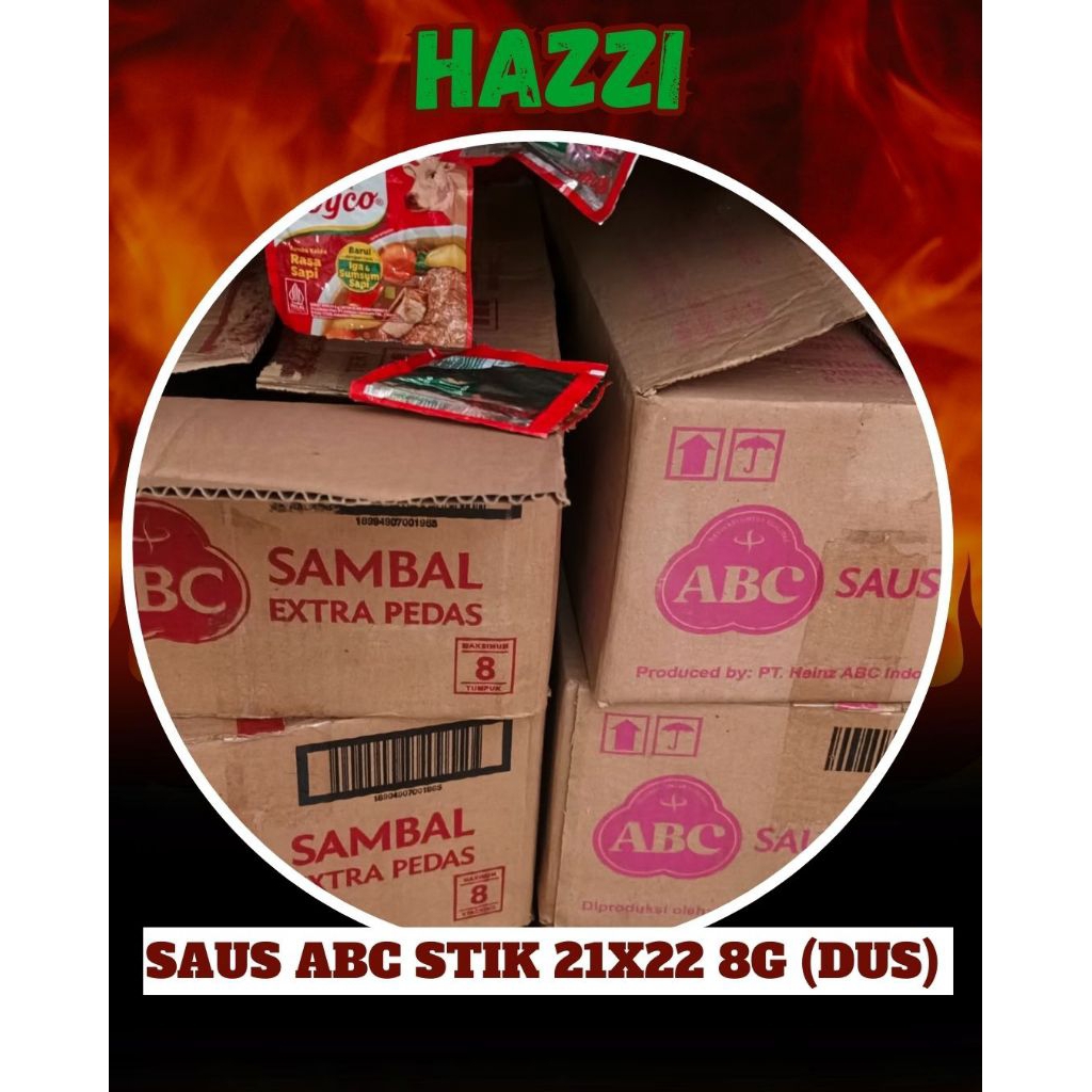 

Saus ABC - Extra Pedas - Stik 8gram 21x22 (dus)