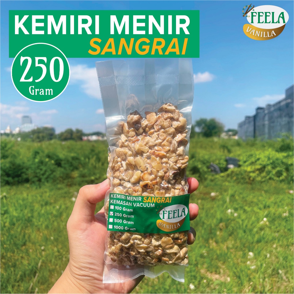 

Kemiri Sangrai Menir 250 Gram - Biji Kemiri Fresh - Khas NTT