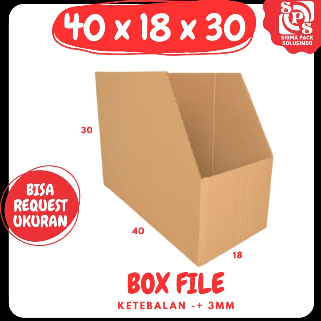 

bin Box 40x18x30 Folder file Map Box Bin kardus Arsip Storage Box rak Folder Bindex Partisi Bondex