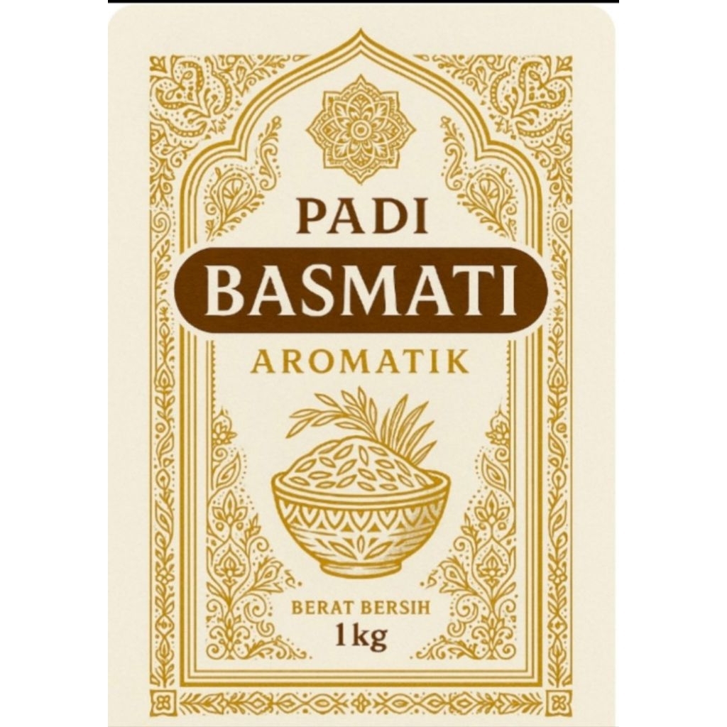 Benih bibit padi basmati aromati kemasan 1 kg