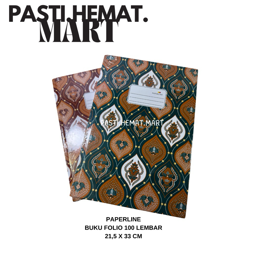 

Buku HC Folio Batik 100 Lembar Paperline | Hard Cover Folio Batik Paperline