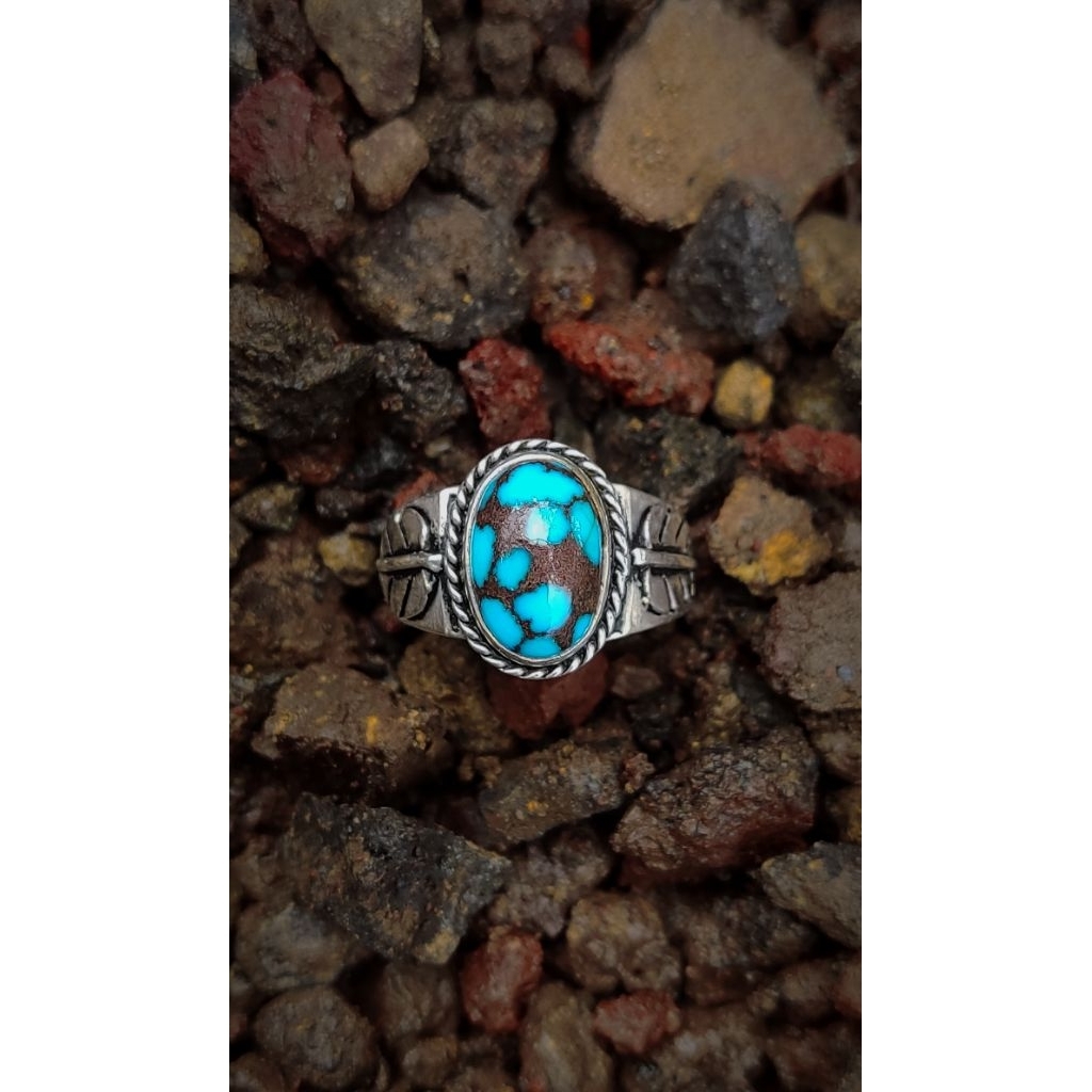 pirus mesir ceplok kuro (Matrix) Ring perak