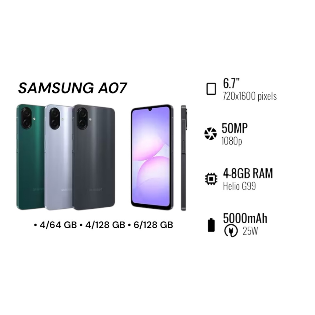 Samsung A07 BARU GARANSI RESMI