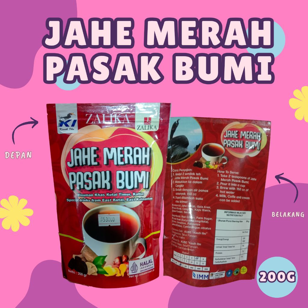 

Jahe Merah – Minuman Khas Kutai Timur 200g