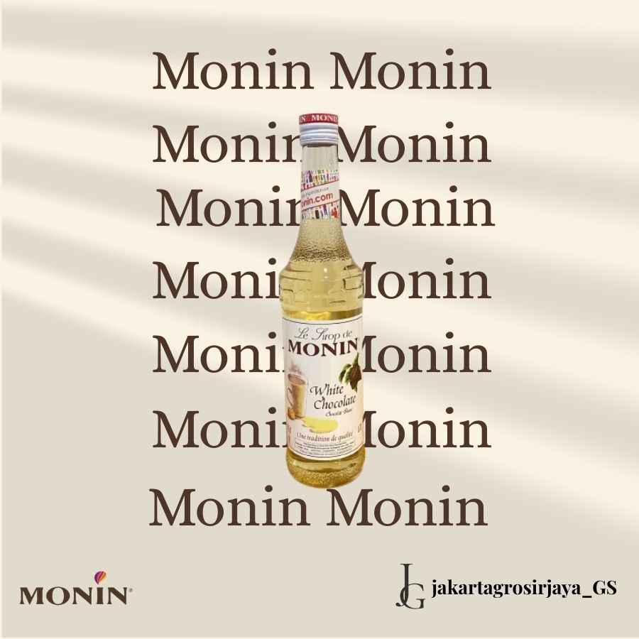 

SYRUP MONIN WHITE CHOCOLATE 700 ml SIRUP COKLAT PUTIH