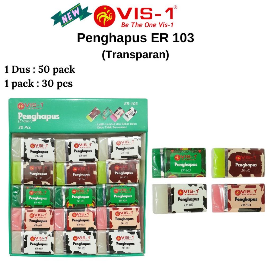 

VIS-1 Penghapus motif Animal ER-103/ Eraser