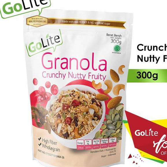 

GoLite Granola Premium Crunchy Nutty Fruity 300g