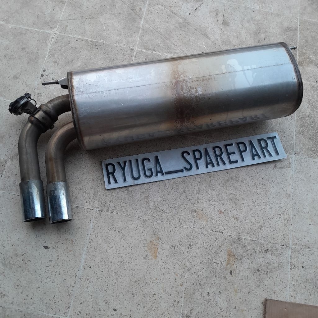 silencer exhaust muffler knalpot belakang original BMW F30 328i 7620362