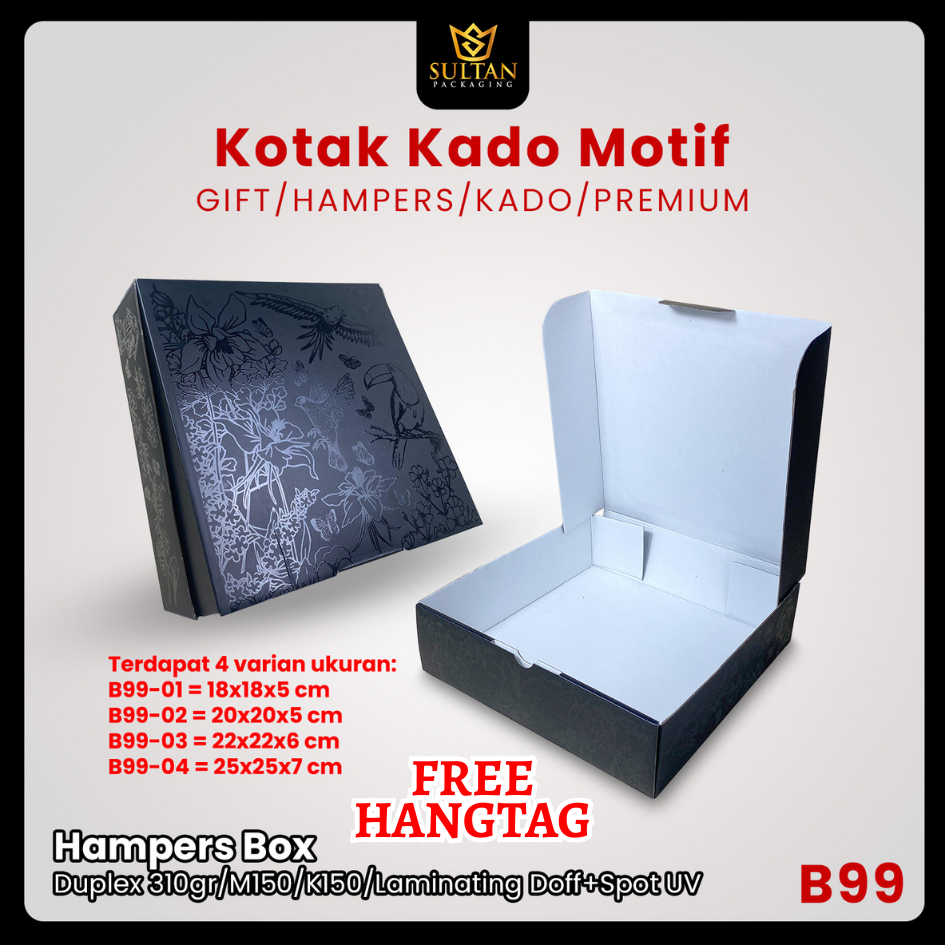 

Box Hampers - Dus Packaging Hijab Mukena Baju - Kotak Kado - Souvenir - B99