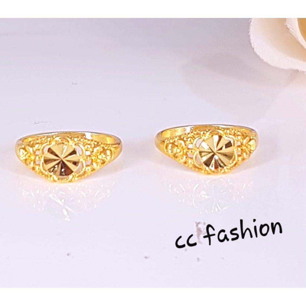 cincin kristal replika emas 24k mirip asli awet