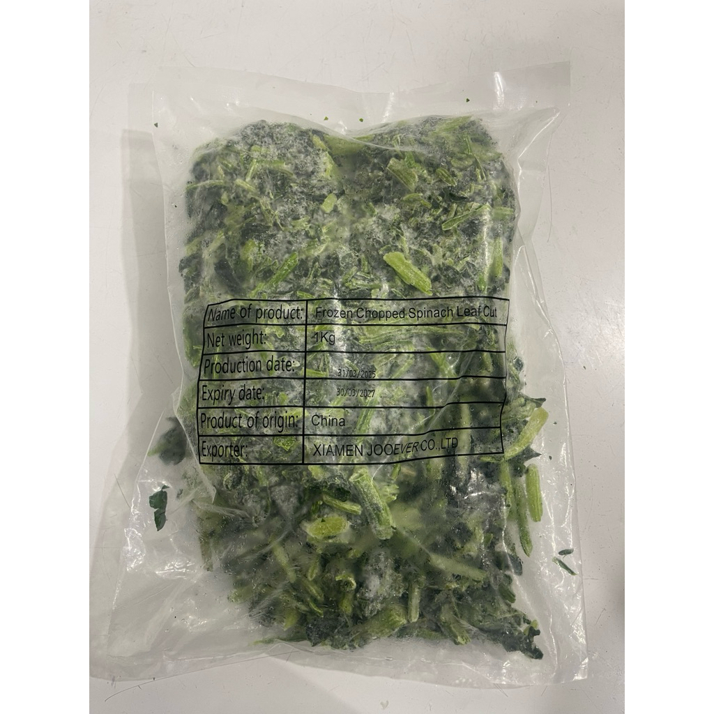 

Bayam Frozen | Frozen Chopped Spinach Leaf Cut 1Kg