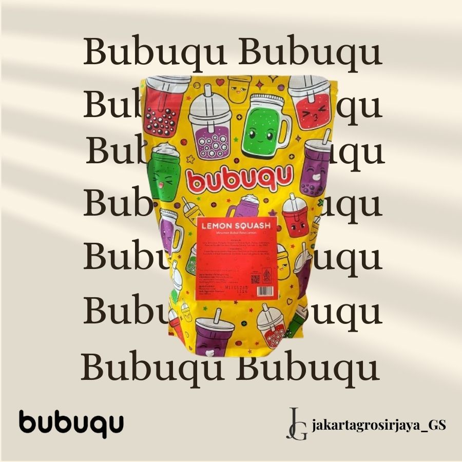 

Bubuqu Powder Drink Lemon Squash - Bubuk Minuman Lemon Segar 1 Kg