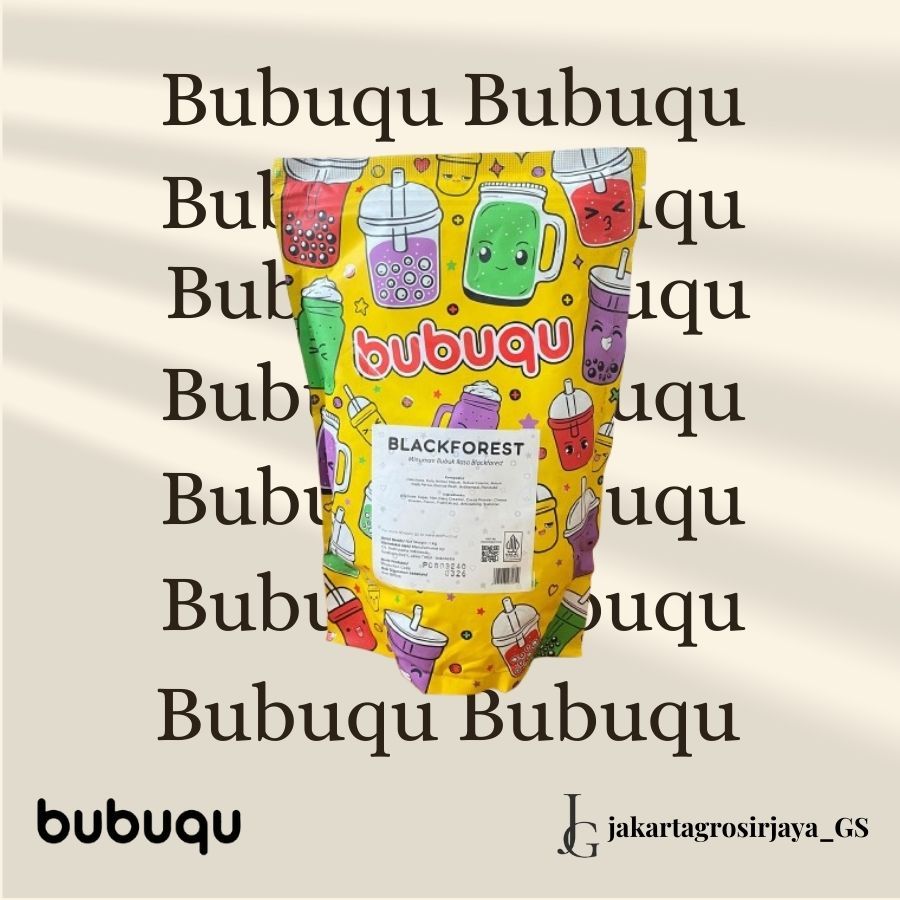 

Bubuqu Powder Drink Black Forest - Bubuk Minuman Kue Black Forest 1 Kg