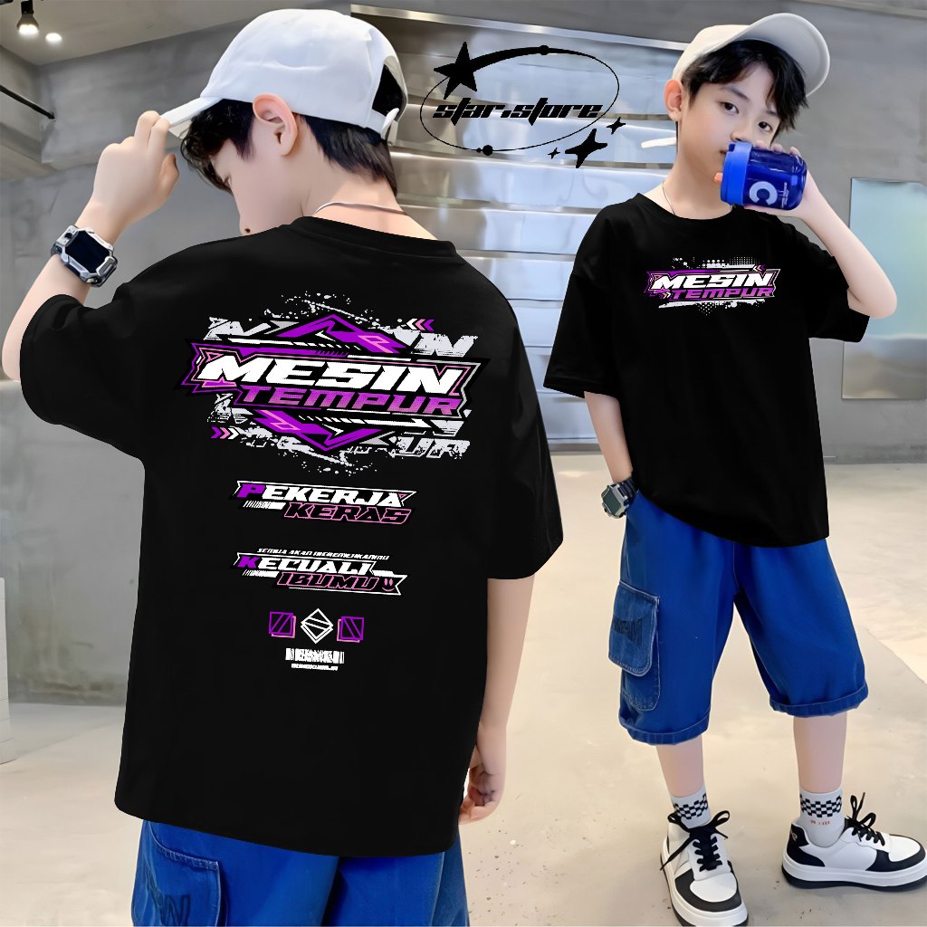 KAOS ANAK MESIN TEMPUR Tshirt KATA MESIN TEMPUR KAOS RACING MESIN TEMPUR PRIA DAN WANITA