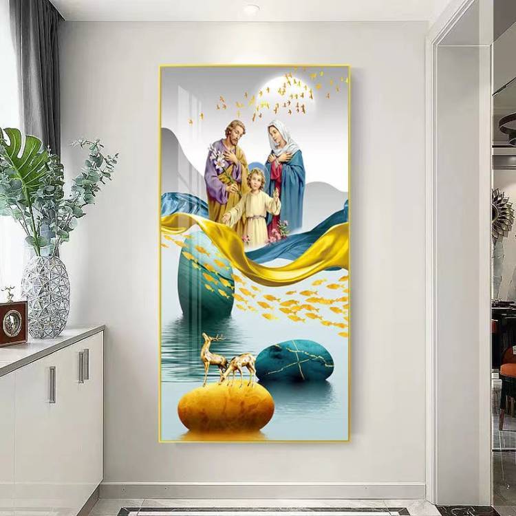 Lukisan Porcelain 5D Diamond Painting – Keluarga Kudus Yesus Kristus, Maria & Santo Yosef