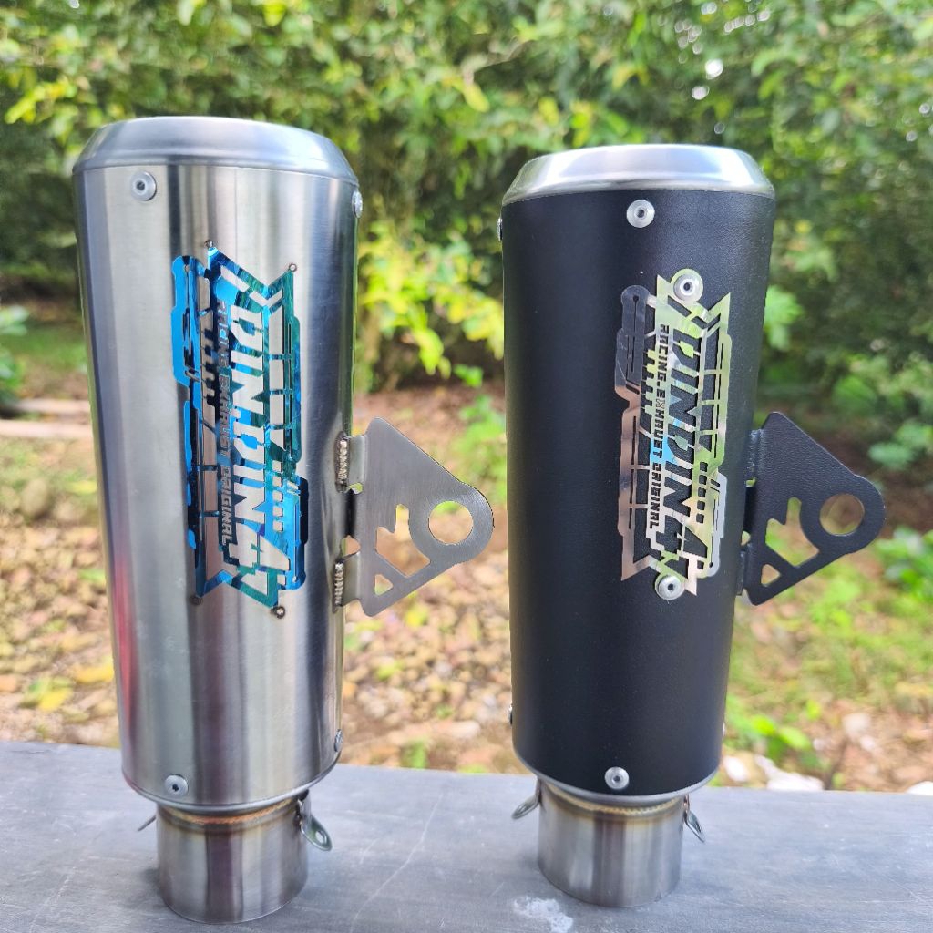 Silincer GP1 type Short Original Dindin4 Slincer Inlet 50 Knalpot Racing dos