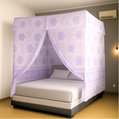 Kelambu Tidur Motif Bunga Premium / Kelambu Gantung Ukuran 180 x 200 cm - bahan nyaman dan tebal ant