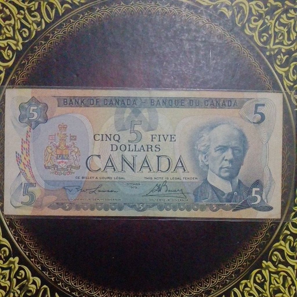 Uang Canada 5 dollar 1979 vf