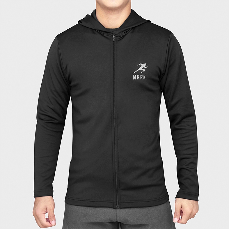[BEST SELLER] MARK JACKET HOODIE STRETCH JAKET OLAHRAGA WUSHU KUNGFU WINGCHUN RUNNING SEPEDA ORIGINA