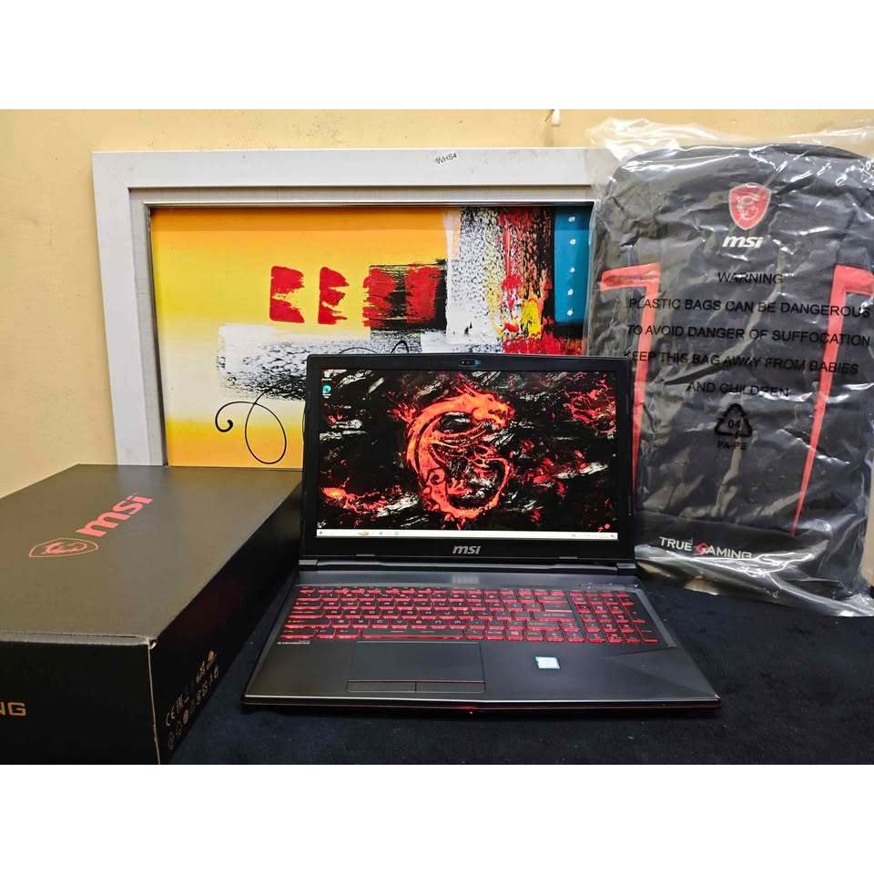 Laptop Gaming MSI GL63 Core i7 16/128/1TB GTX 1050Ti Fullset